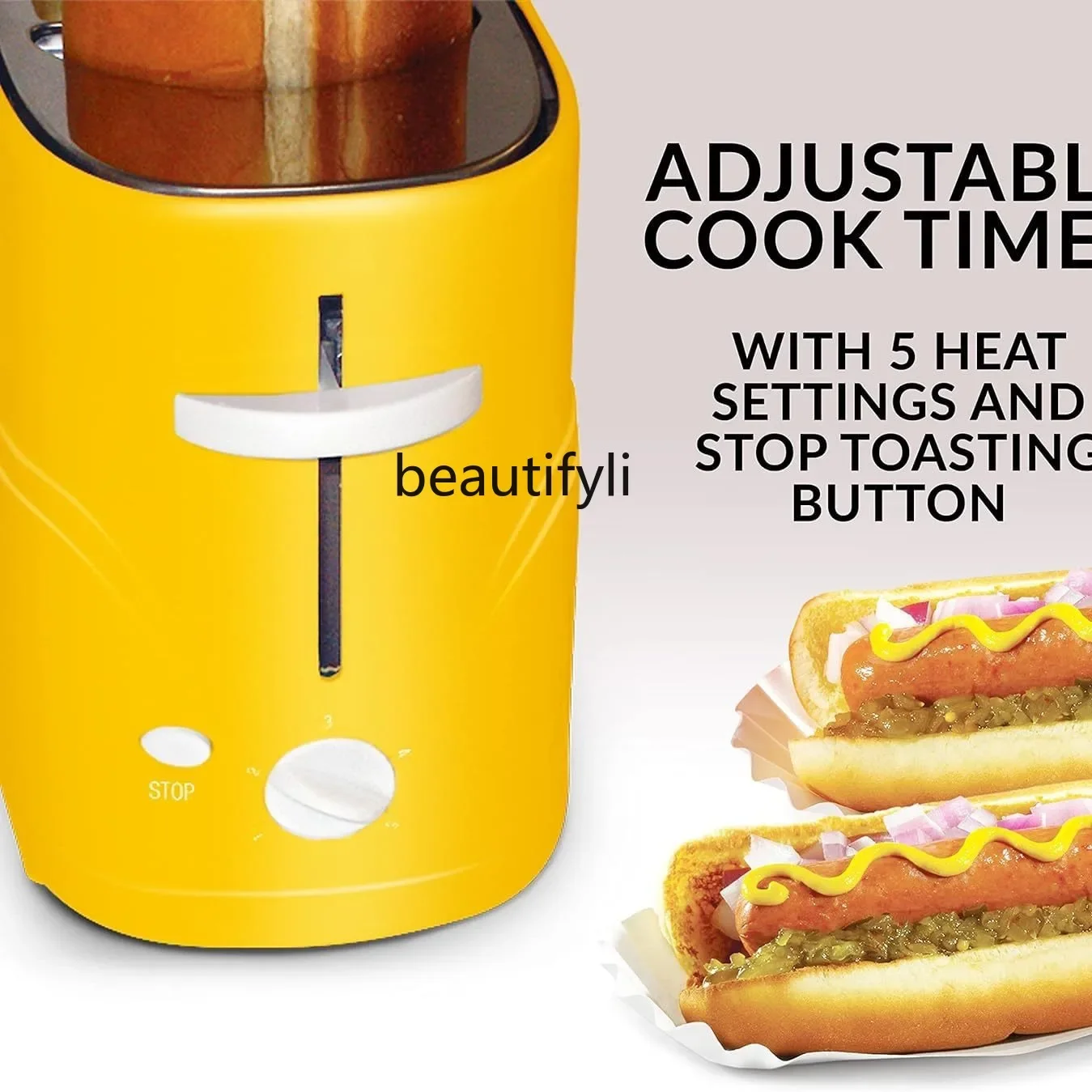 صانع هوت دوج، محمصة، محمصة خبز، صانع السجق، محمصة خبز، صانع الإفطار، ساندويتش.