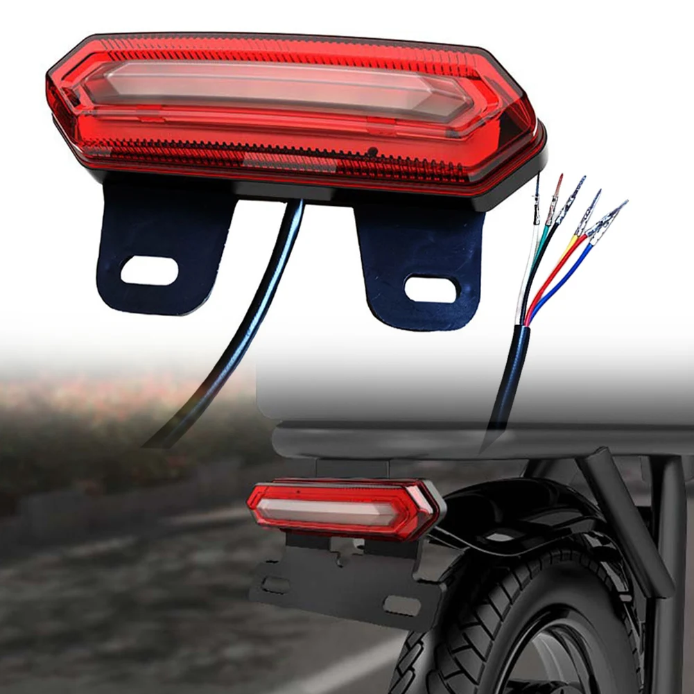 1pc Light 36V-48V-60V Electric Vehicle E-bike Taillight Turn Signal Brake Light Driving Rear Lights For Night Riding Prompts