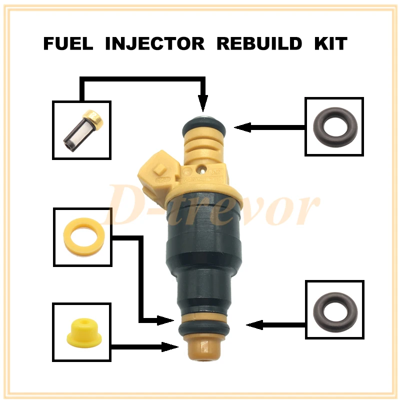 Fuel injector nozzle repair kit for 0280150702 For Alfa Romeo LANCIA 147 155 156 164 2.0T 2.5 3.0 V6 24V 0 280 150 702