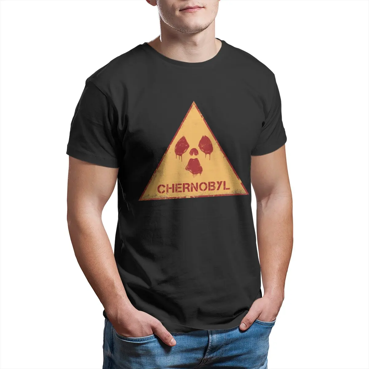 Chernobyl Radiation computer game stalker shadow of chernobyl T-Shirt for Men 100% Cotton plus size XL-6XL  mens shirts graphic