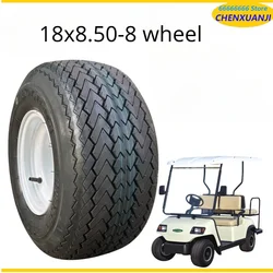 Electric Sightseeing Car, Patrol Car, Golf Cart, Tire 18X8.50-8-inch Lawn Vacuum Tire, Thickened and Wear-resistant