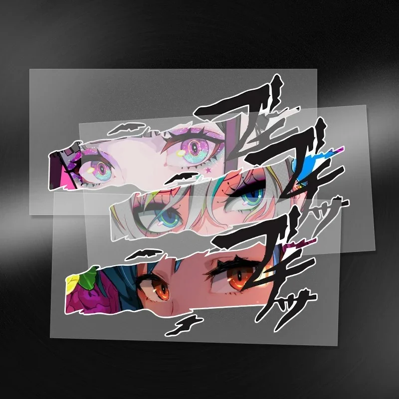 

Peep At Anime Car Sticker Rear Windshield Door Cover Personalized Body Decoration Sticker Window Sticker