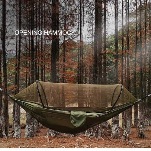 Hamaca profesional para acampar con mosquitera, columpio ligero para viajes, caminata, columpio para dormir, columpio portátil para Picnic al aire libre, accesorios