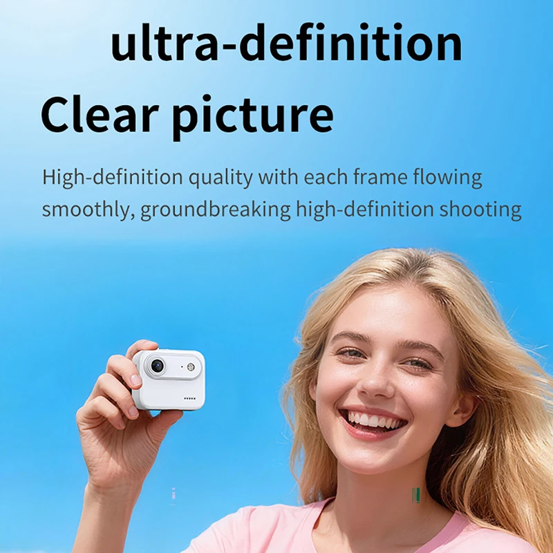 

Мини-экшн-камера с откидным экраном, запись видео 1080P Ultra HD, стабилизация изображения, широкоугольный объектив, для влогов и велоспорта