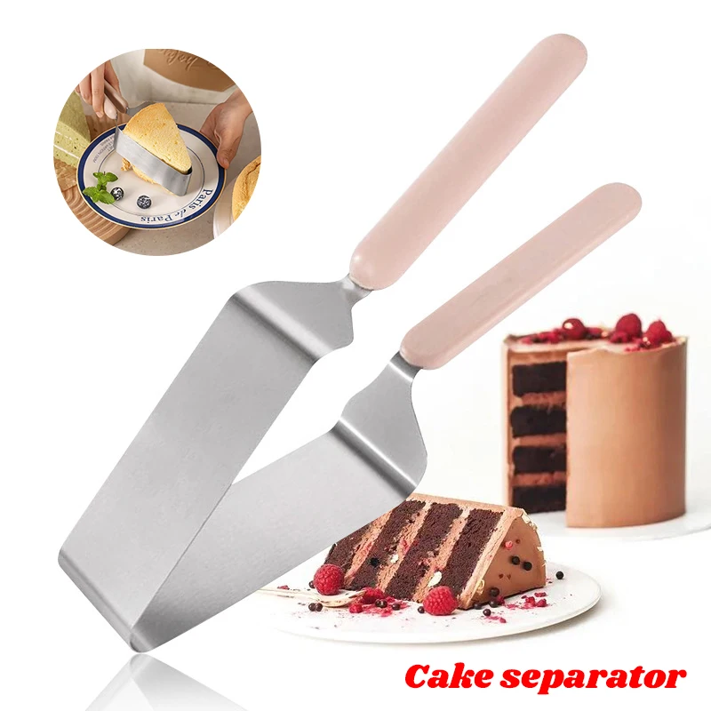 

Triangular Stainless Steel Cake Slicer Dessert Shop Cutter Fudge Dessert Slicing Processing Easy To Clean Birthday Kitchen Tools