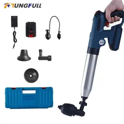 Sewer Dredge Clogged Toilet Plungers Air Drain Blaster Gun High Pressure Air Drain Cleaner Electric Dredge Tools Lithium Battery