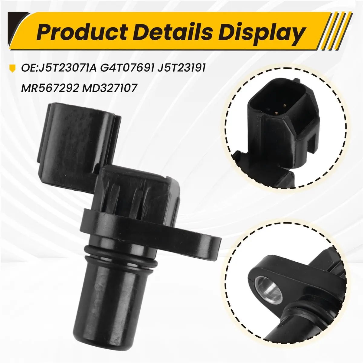 #70T Engine Camshaft Position Sensor Position Sensor for Suzuki Chevrolet,MR567292,(Black)