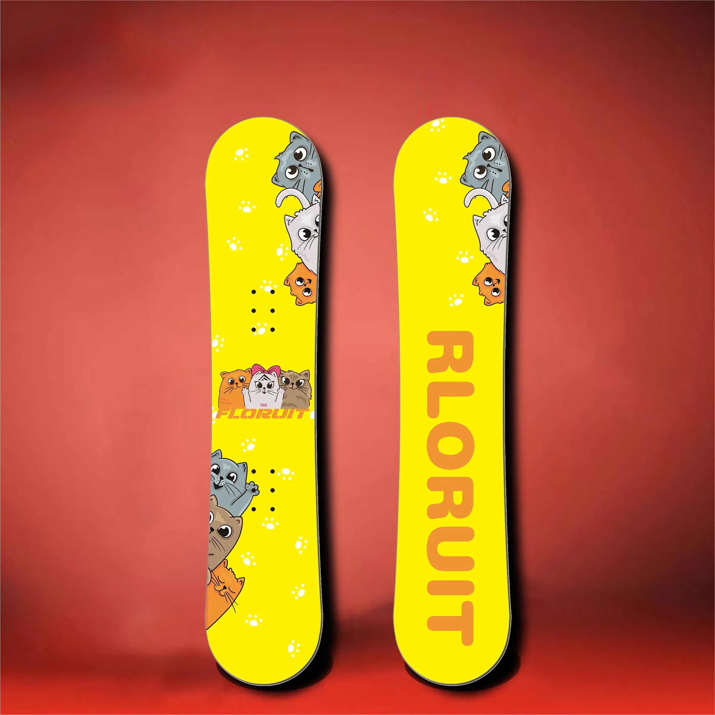 Snowboards for children and kids All-mountain practice skis