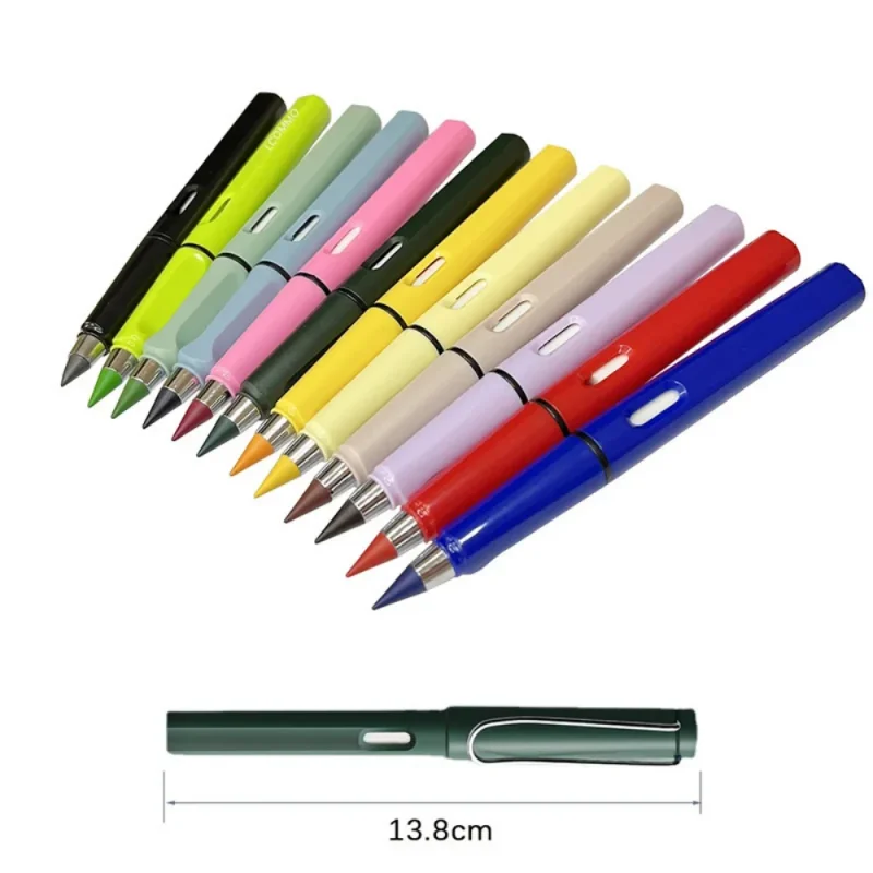 Nouvelle technologie Kawaii 12 couleurs crayon éternel sans encre crayons illimités école enfants Art peinture couleur croquis écriture papeterie