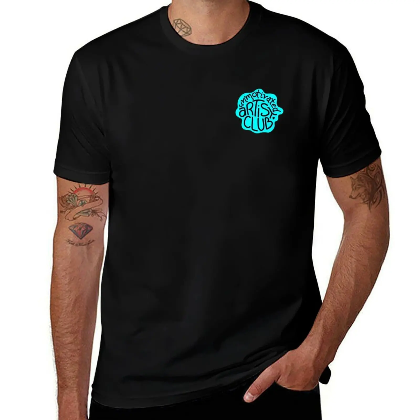 

Copy of Unmotivated Artist Club Blue T-Shirt T-shirts man clothes blacks men t shirts high quality