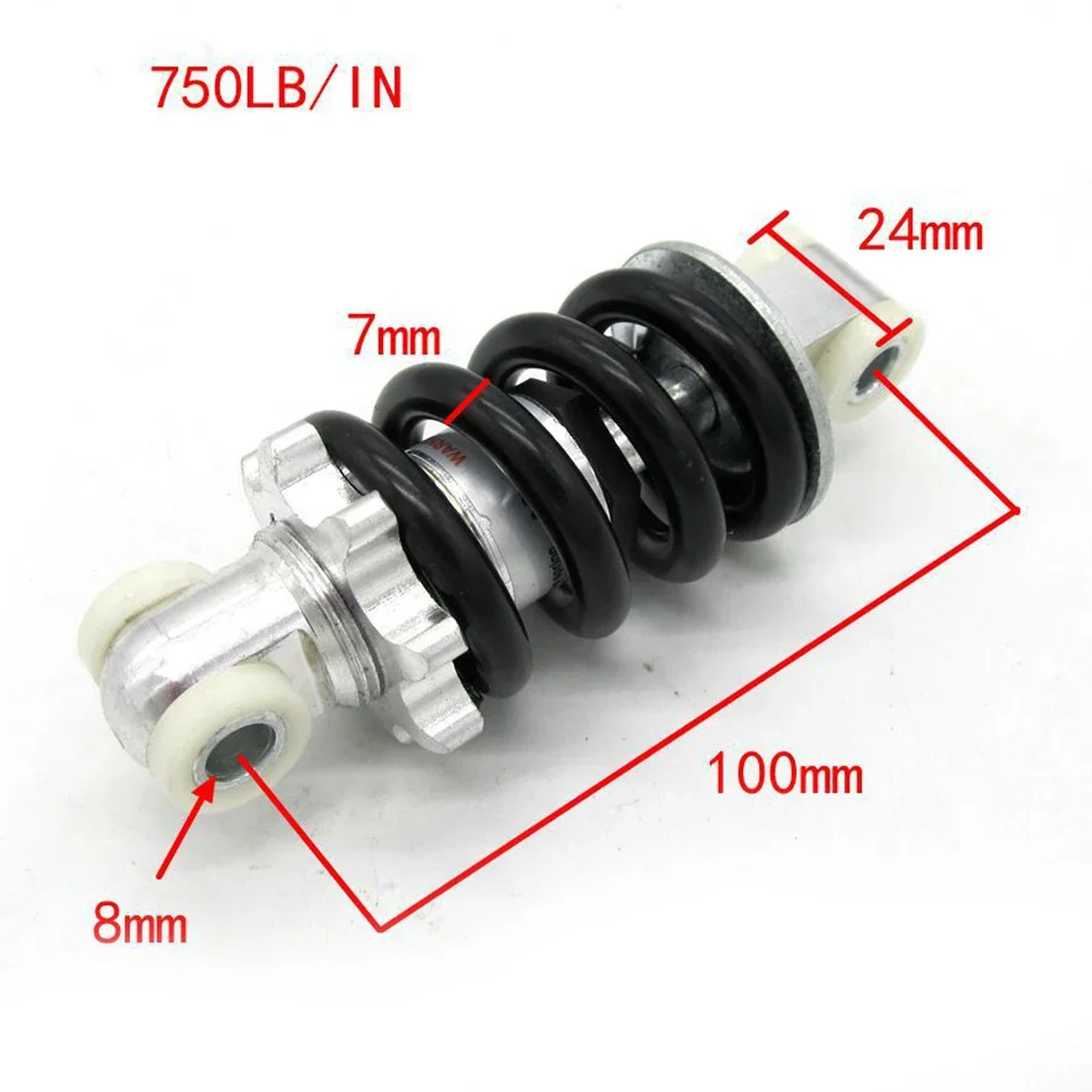 Black Electric Scooter Easy Install Motorcycle Part Rear Shock High Universality Fit Aluminum Material Custom Fit