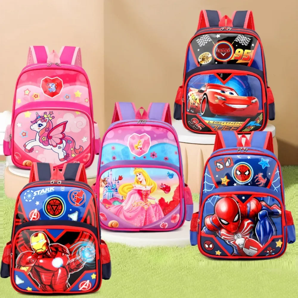 New 13 Inch Children's Bag Marvel Cartoon Kindergarten Backpack Super Lightweight Reduced Burden for Elementary School Students