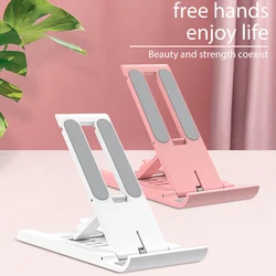 Portable Desktop Phone Holder Foldable Mini Smartphone Stand For IPhone 15 Samsung Xiaomi Mobile Phone Support Telephone Holder