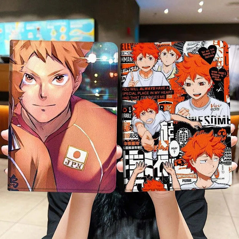 

Haikyu Popular Anime Cool Art Gift For iPad Pro Air Mini 2 3 4 5 6 7 6th 7th 10th 11th 10.2 9.7 10.5 11 Foldable Tablet Case