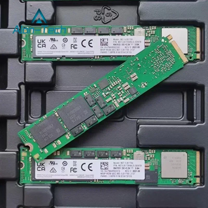 Unidade de estado sólido para SSD PM983, PM983, SSD 3.84T, tamanho 22110 M.2, protocolo Nvme 3.0, 00007, original, versão comum