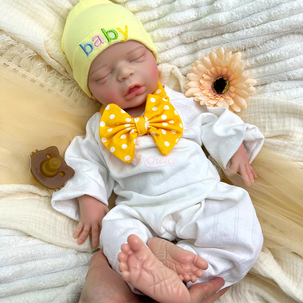 

18Inch Handmade Lifelike Silicone Baby Girl Realistic Skin Veins Soft Waterproof Doll Flexible Limbs Toy for Dementia Patients
