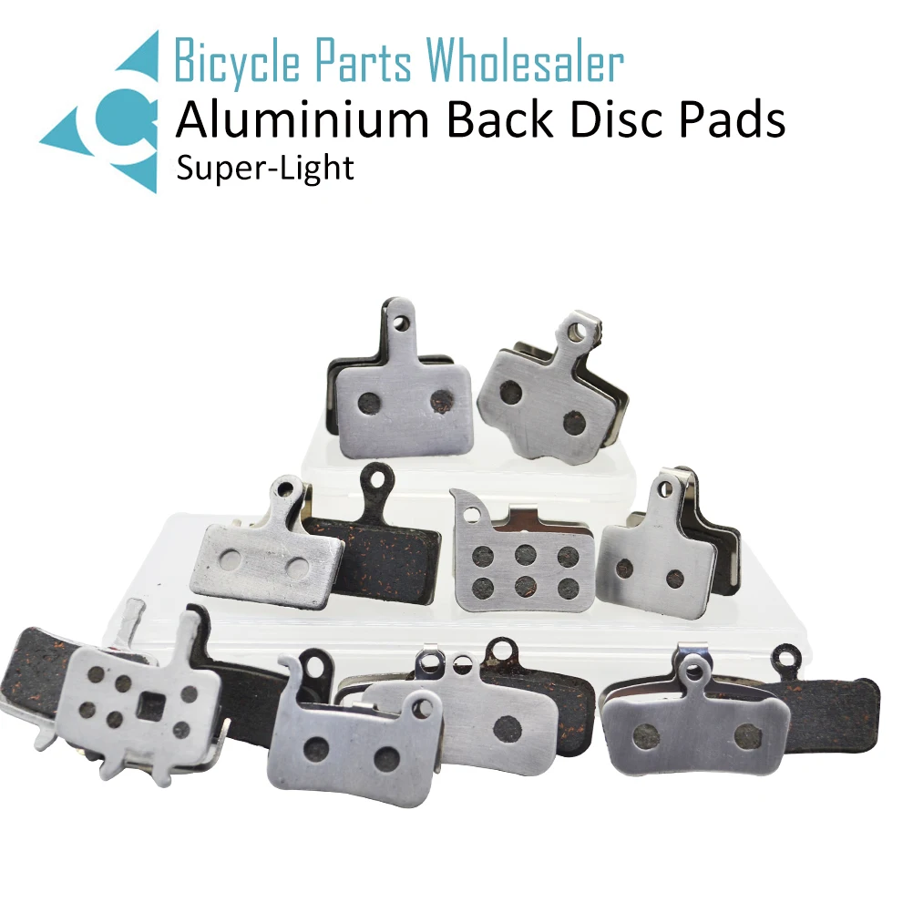 4 Pairs Lightweight Aluminum Alloy Bicycle Disc Brake Pads for Avid Elixir R/CR/CR-MAG/E1/3/5/7/9 Sram X0 XX Back Brake Pad Set