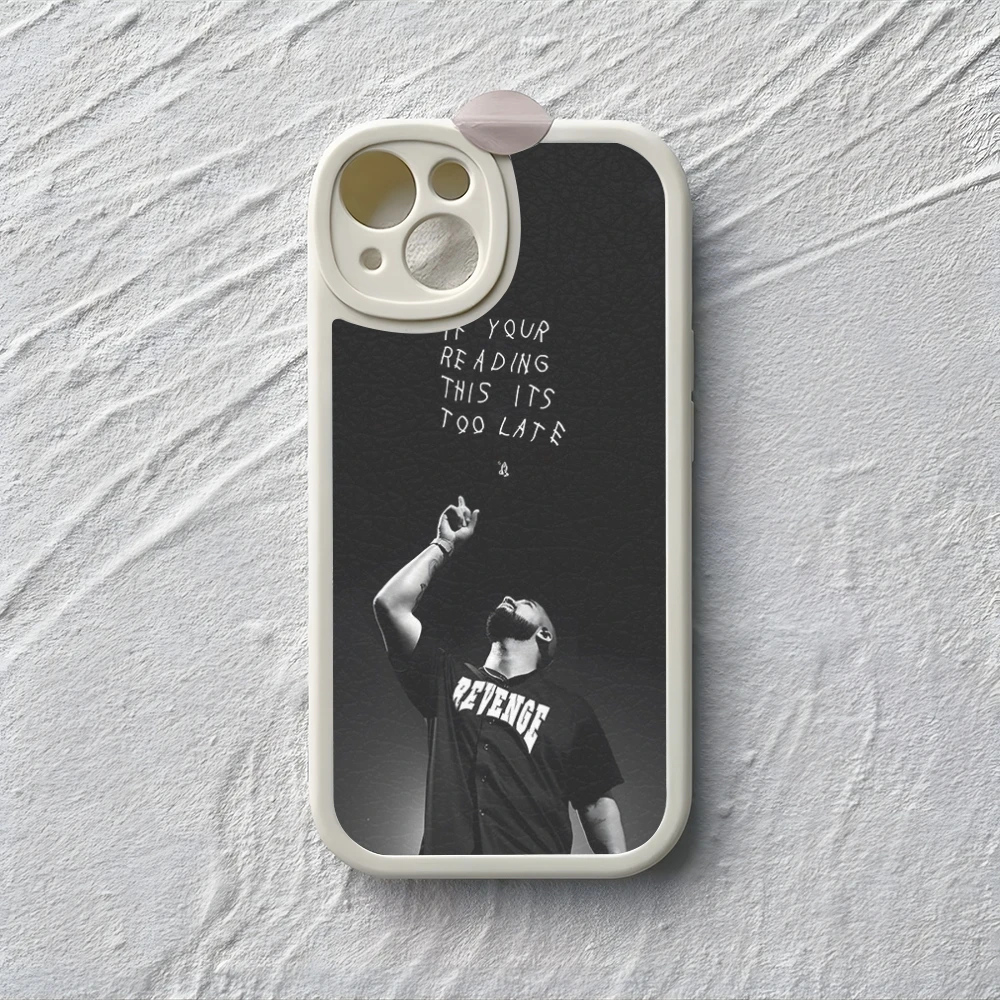 Rapper Drake Phone Case For iPhone 15 16 14 11 12 13  lambskin silicone Pro Max Mini X XR XS 7 8 Plus cover