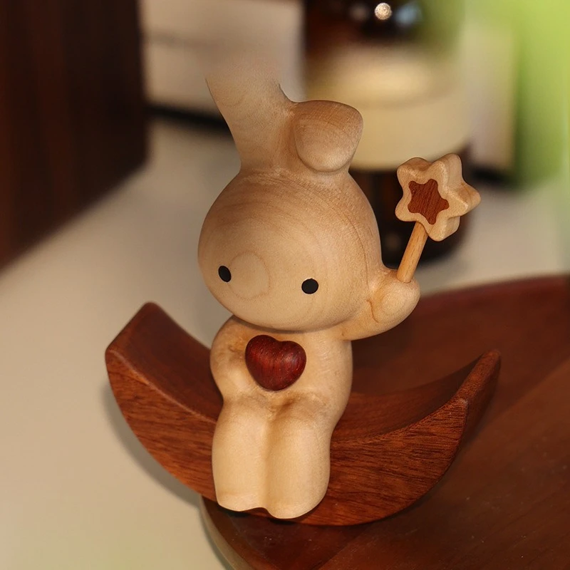 Moon Rabbit, Rabbit Ornament, Home Accessories, Bookshelf Desk, Decorations