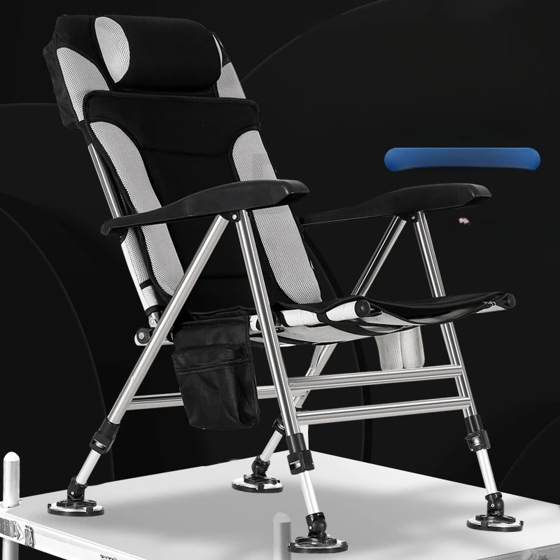 

All-Terrain Fishing Chair, Folding Fishing Stool with Backrest, Multi-Function Portable Fishing Seat, Lightweight Travel Chair