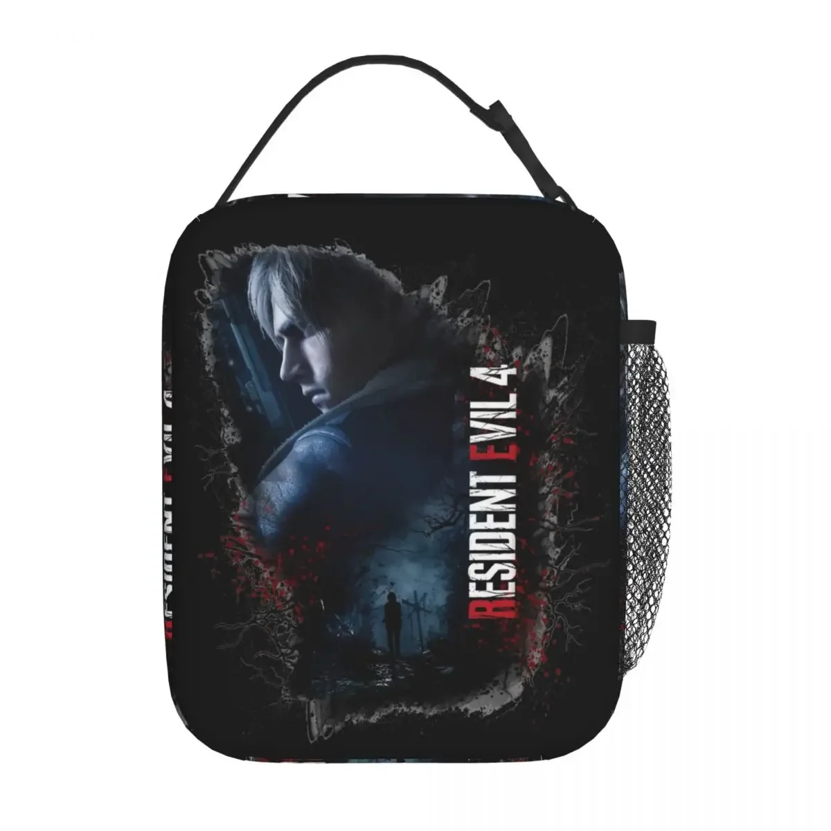 Leon S Kennedy RE 4 Insulated Lunch Bags Leakproof Resident Evils Lunch Container Thermal Bag Tote Lunch Box Outdoor Food Bag