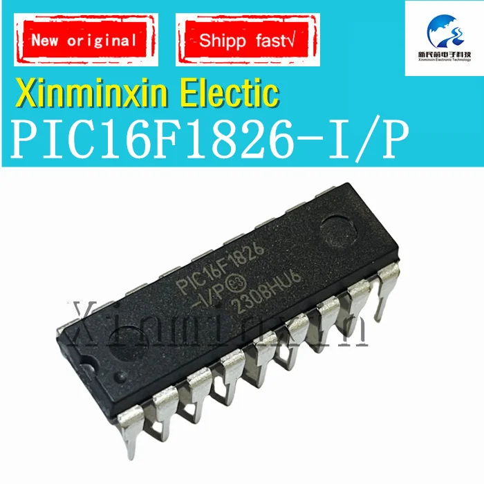 1-5PCS/LOT PIC16F1826-I/P  PIC16F1826 -I/P DIP-18 IC Chip 100% New  Original In Stock