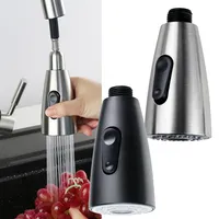 2Modes Sink Kitchen Basin Pull Out Faucet Aerator Sprayer Nozzle Un&iversal Housework Kitchen 1/2 In Black Brushed Bubbling