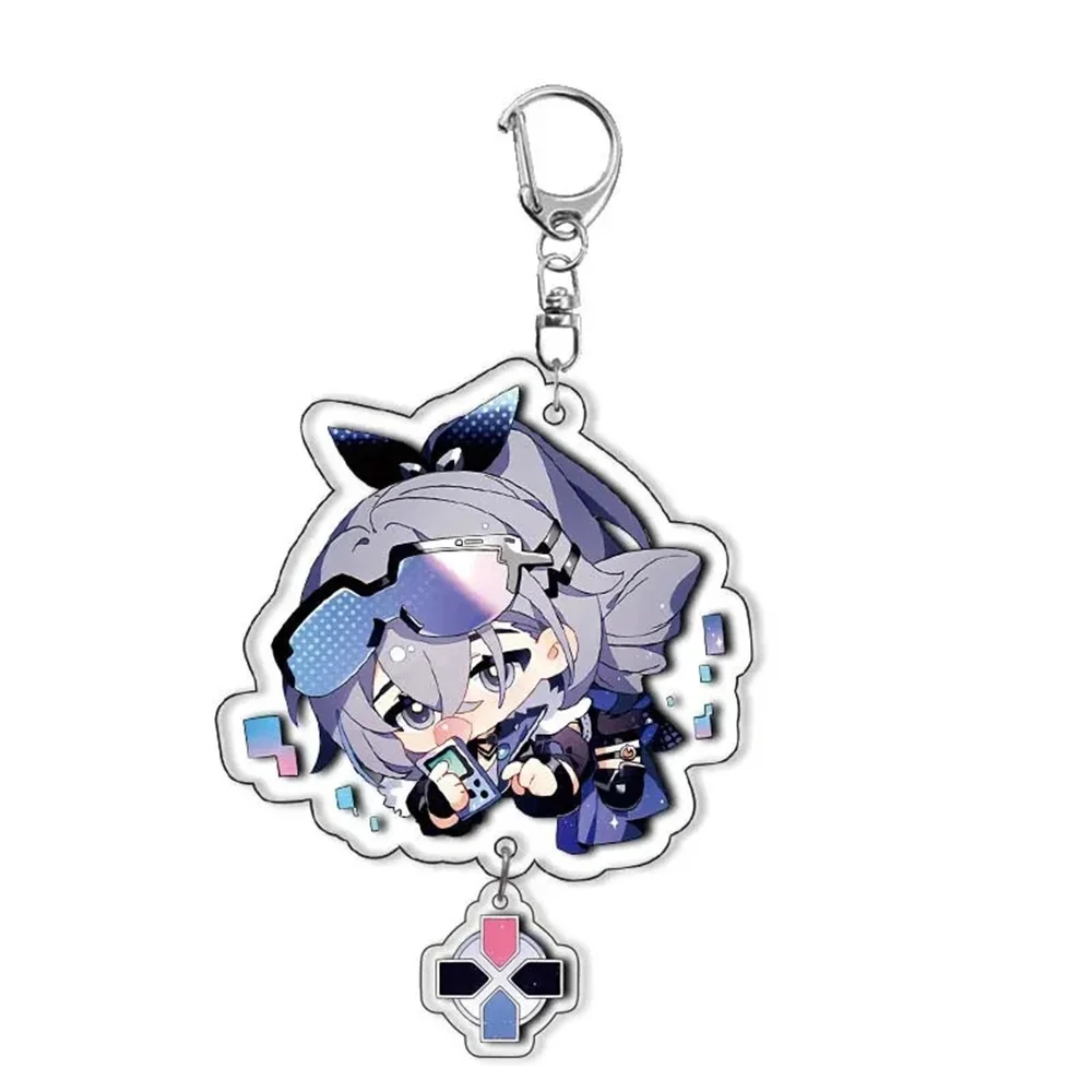 Q Versie Anime Honkai Star Rail Sleutelhanger dan Heng Bronya Rand Asta Herta Himeko Figuur Nieuw Spel Acryl Sleutelhanger Chaveio Voor Fan