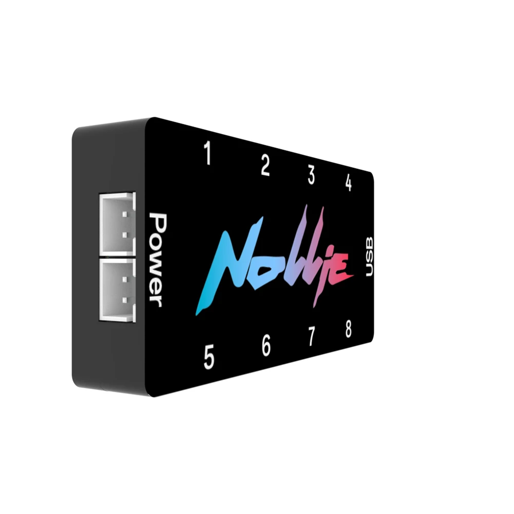 Controller ARGB 5V 3PIN Splitter ARGB indirizzabile a 8 vie Supporto SignalRGB OpenRGB Alimentazione SATA per interfaccia scheda madre estesa