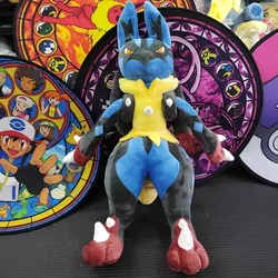 70cm Lucario Pokemon Large Plush Toys Anime Doll Cute Pillow Greninja Giant Pokémon Plushie Stuffed Gift for Children Kids