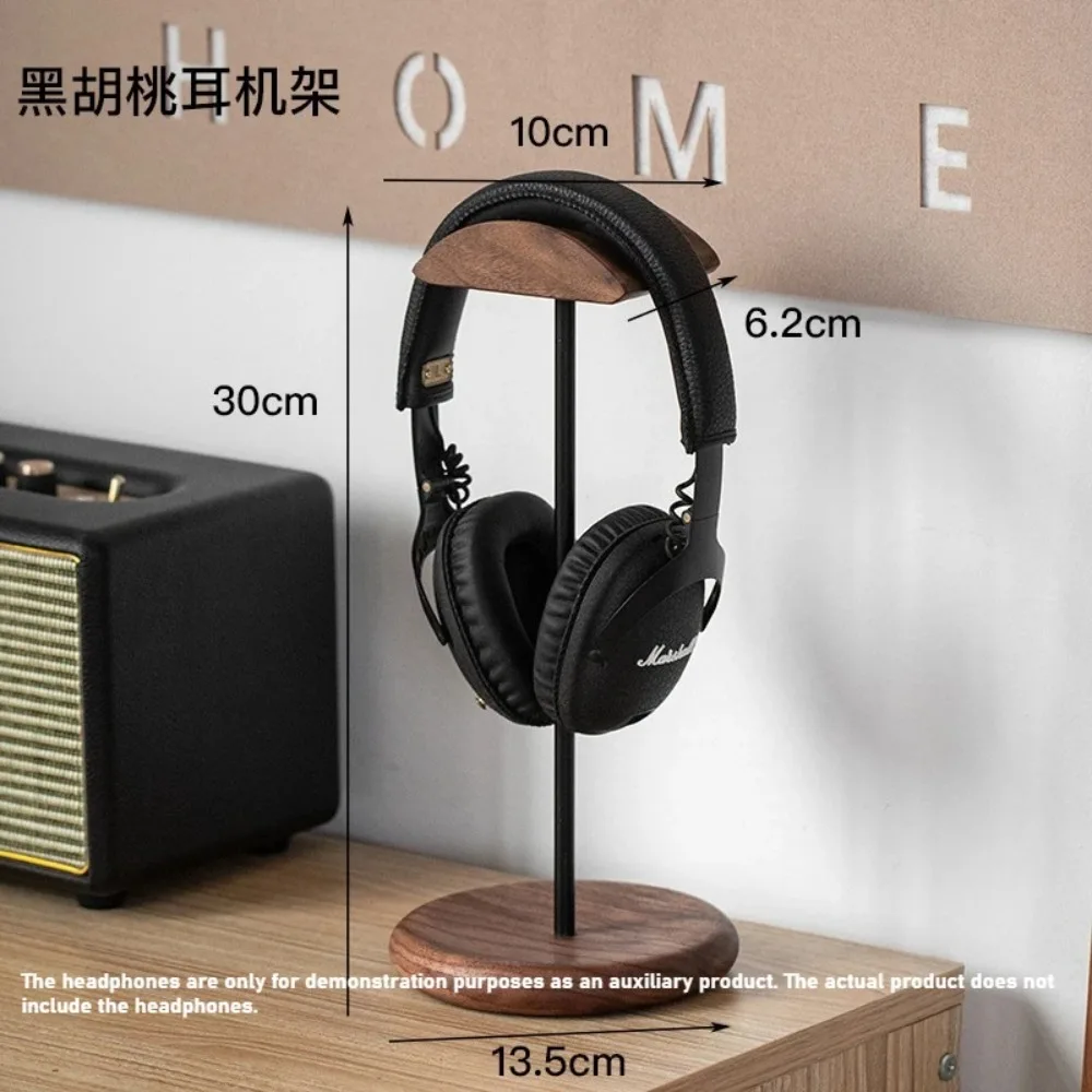 

Bracket Walnut Solid Wood/Aluminum Alloy Simple and Versatile Game Controller Placement Rack Headphone Stand Gaming Accessories