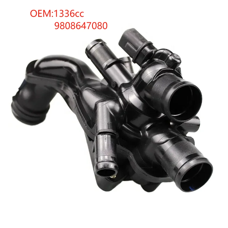 

1336cc 9808647080 for Peugeot 308 408 Citroën C4 DS3 Electronic Thermostat Housing Sensor Thermostat Outlet Room