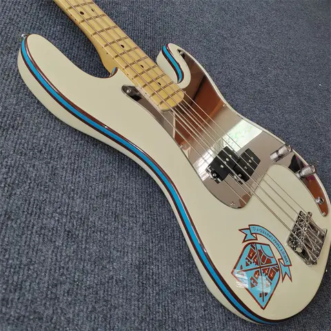 क्लासिक मैन्युफैक्चरिंग 4-स्ट्रिंग इलेक्ट्रिक बेस गिटार पेंटेड बॉडी कस्टमाइज़ेबल कलर स्टॉक मुफ़्त शिपिंग के साथ उपलब्ध है 8 best sales बास गिटार बॉडी - №5