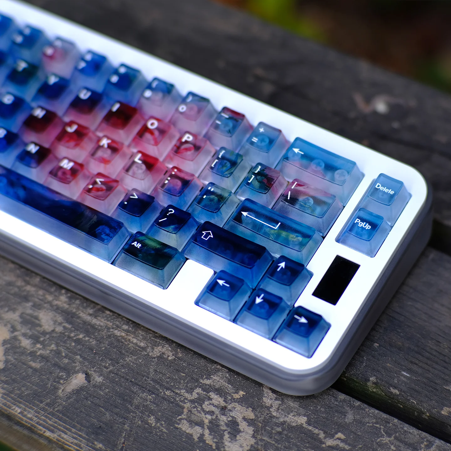 

Oil Painting Rose Keycap Cherry Profile PC Material Fog Transparent Keycaps for Gaming Mechanical Keyboard 2.25/2.75U Space Bar