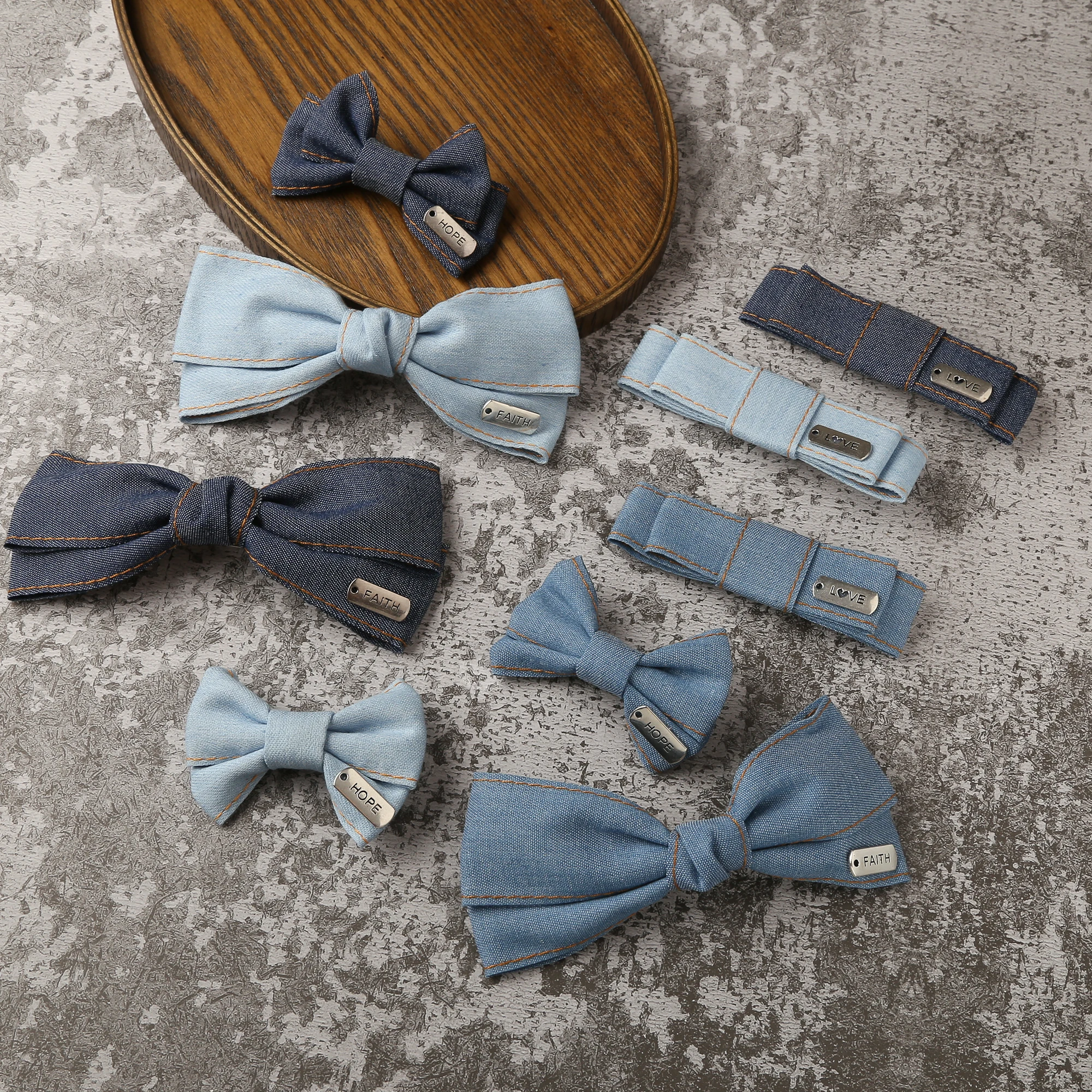 Fermaglio per capelli in Denim forcine per capelli French Barrettes Clip Cool Girls coreano Handcraft Fashion Style accessori per capelli per ragazze