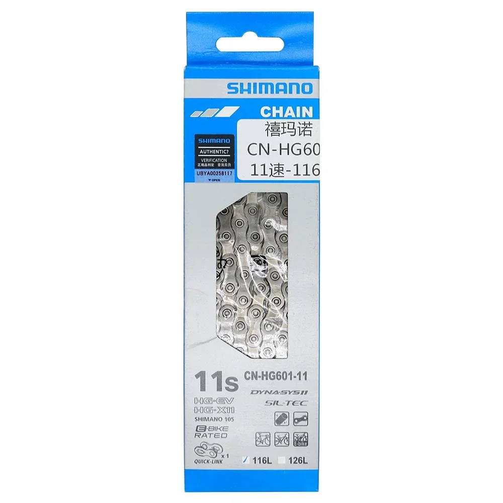 SHIMANO 11 Speed Bicycle Chain Deore HG601 HG701  HG901 11V MTB Chain 116 Links Road Mountain Bike Chains original