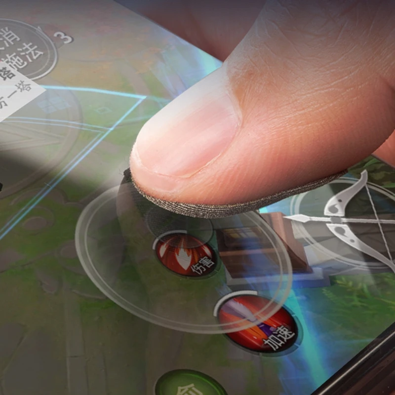 10 Pieces Mobile Game Finger Stickers Full for Touch SCREEN Finger Sticker Sweat-Proof & Breathable Screen Contact Stick