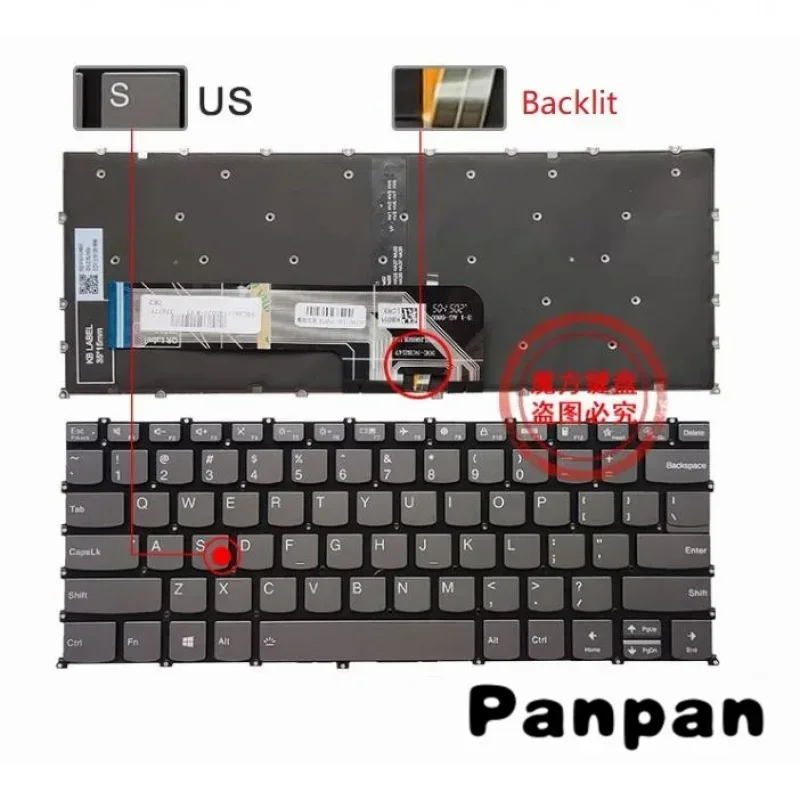 Новая клавиатура США с подсветкой для Lenovo IdeaPad 5 14IIL05 14ITL05 Flex 5 14ARE05 5-14IIL05 Flex 5-14IIL05 5-14ARE05, английская клавиатура