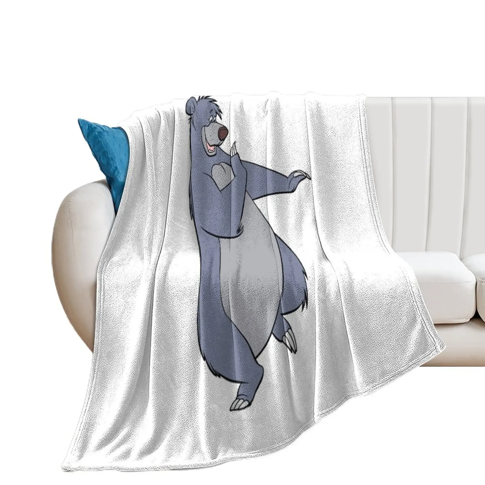 Baloo - Baloo & Mowgli - The Jungle Book Throw Blanket Luxury Brand Multi-Purpose Blankets For Baby Blankets