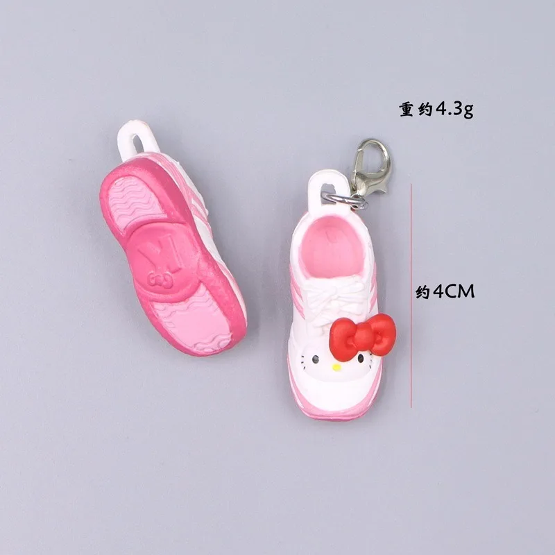 Hello Kitty Keychain Cute Anime Versatile Black Skin Ornament Mobile Phone Packaging Decoration Holiday Gift Women Accessories