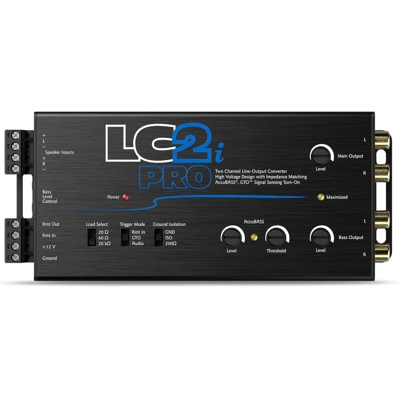 محول إخراج خط ثنائي القناة LC2i PRO مع تحسس إشارة GTO وAccuBASS