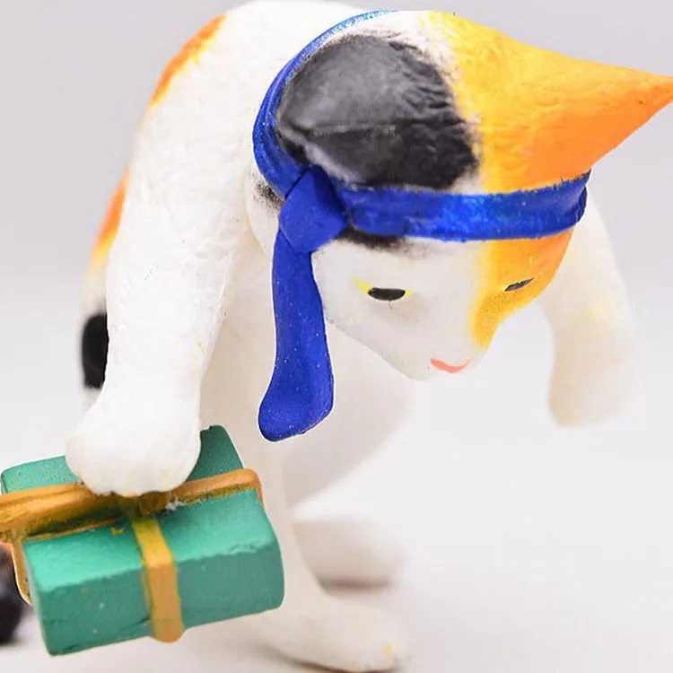 Pequeños animales en el cóctel 3 Gashapon - Figuras de gatitos borrachos - Juguetes coleccionables hechos a mano