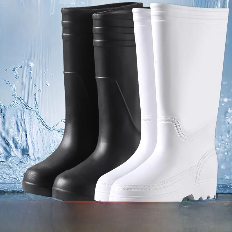 

Прочные зимние сапоги из пенорезины для мужчин и женщин, нескользящие, на хлопковой подкладке, водонепроницаемые, удобные, всесезонные.