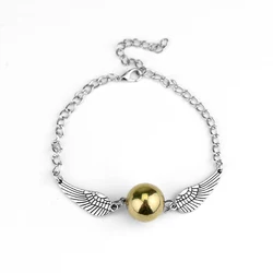 Harri Golden Snitch Bracelet Potter Multi Wings Snitchs Owl Hedwig Layer Handmade Bracelet for Fans Gifts