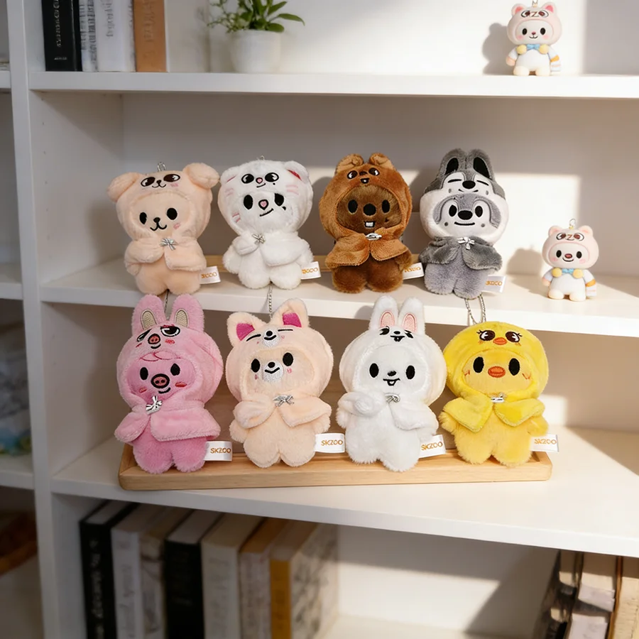Nouveau SKZOO Stray enfants en peluche poupée porte-clés mignon Animal poupée pendentif en peluche jouet sac pendentif enfants Festival cadeau