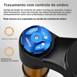 Tanke bike fork adjustable mtb front suspension air 26/27.5/29 inch 120mm travel fork quick release bicycle accessories 9 main sales suspension rim 26 - №4