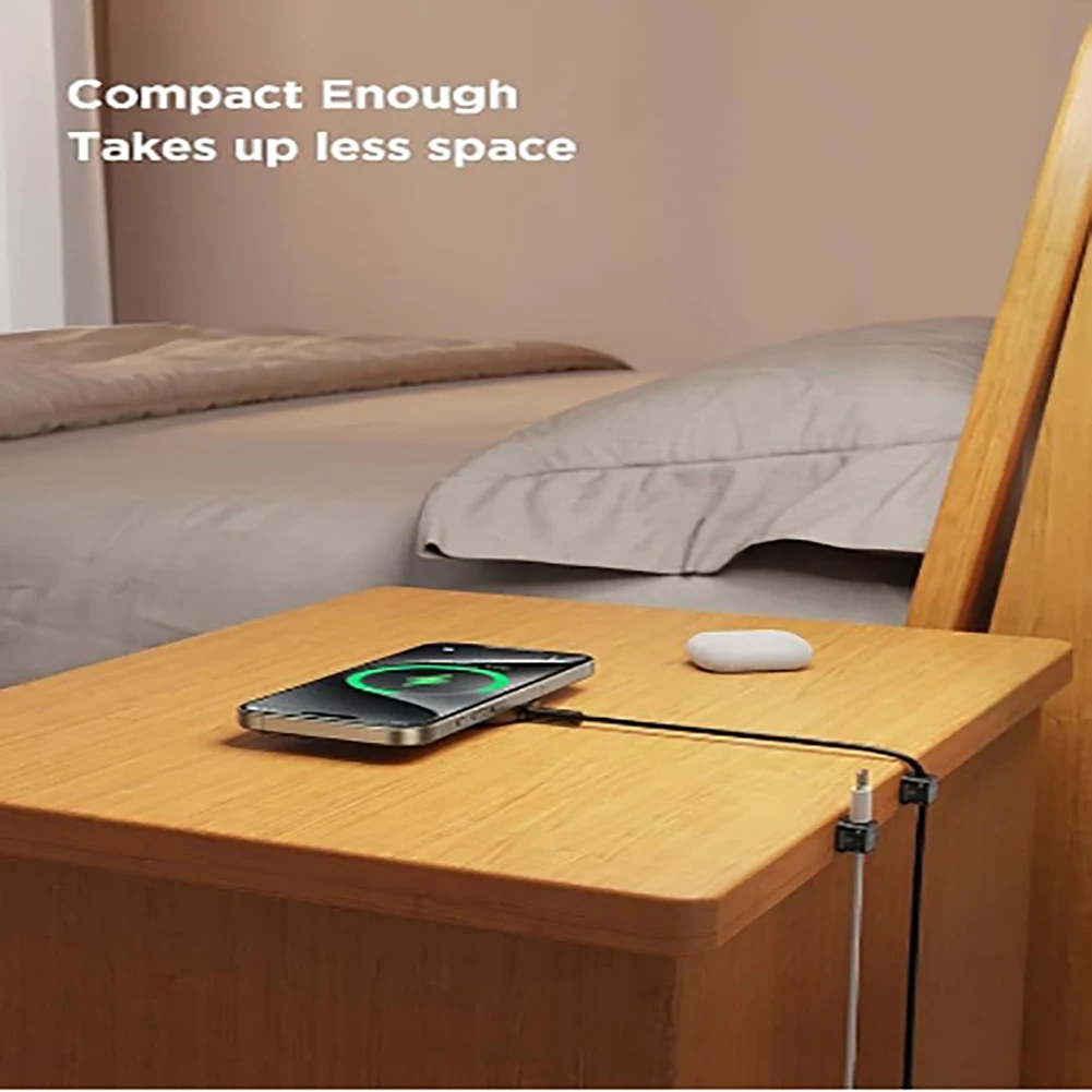 Cord Holder ABS Magnetic Phone Cable Clips Adhesive Cable Management Organizer For Desk Nightstand Car Wall
