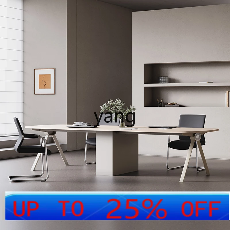 

LHH small conference table modern simple workbench long business negotiation table and chairs