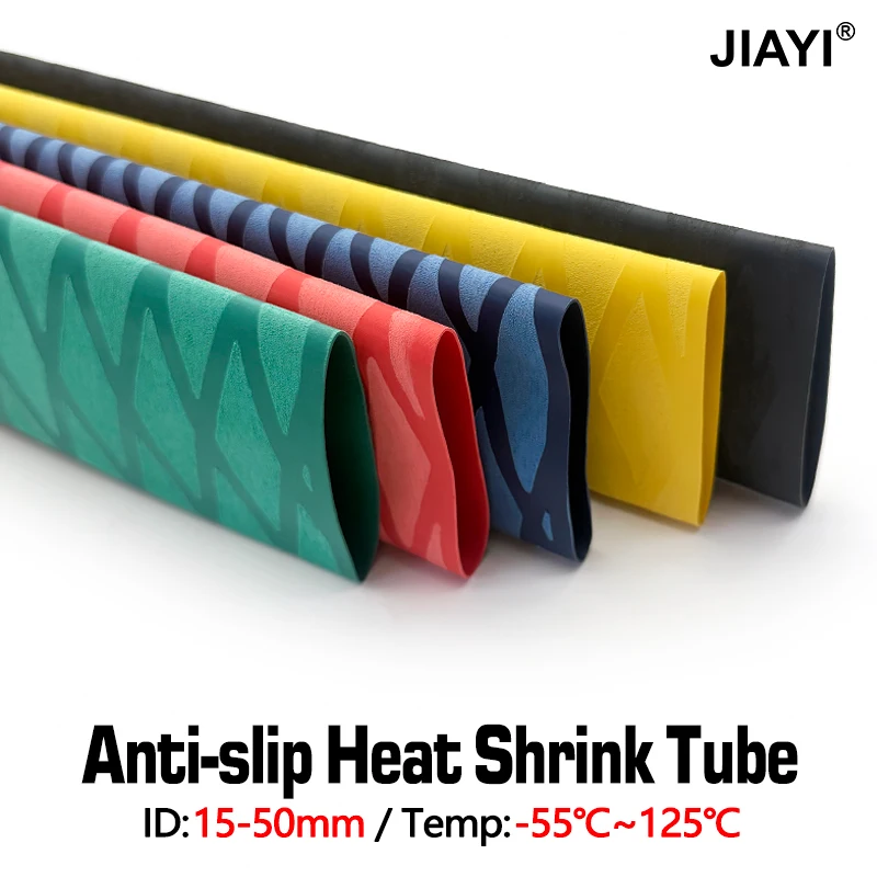 5 Colors Soft Anti-slip Grip Cover 15-50mm Handle Insulation Wear-resistant Heat Shrink Tube Fishing Rod/Bicycle