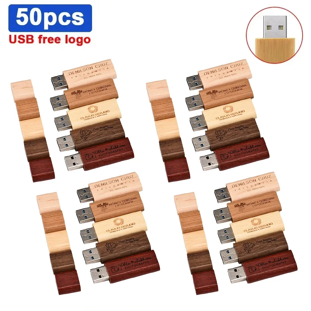 

50PCS per lot Free Order LOGO maple Wood pendrive 4gb 8gb 16gb 32gb 64gb usb 2.0 usb Flash Drive gift pendrive Photography Gift